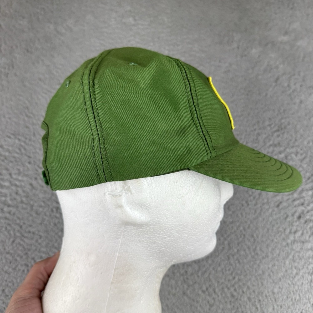 VINTAGE John Deere Patch Trucker Snapback Hat Green Louisville Mfg USA 1970s - Picture 6 of 9